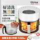 Glolux 3.5L智能全景可視觸控式 晶鑽玻璃氣炸鍋AF3501-小白金(1200W/一鍵設定/玻璃/氣炸鍋) product thumbnail 2