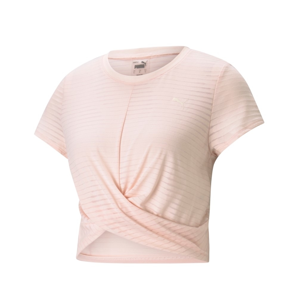 【PUMA官方旗艦】瑜珈系列Studio扭結短版短袖T恤 女性 52022827 product image 1