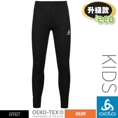 【ODLO】兒童.女 ECO 升級型_EFFECT 銀離子保暖型長褲.衛生褲.內搭褲_159219-15000