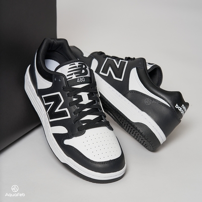 New Balance 480 男女款 黑白色 D楦 皮革 復古 板鞋 運動 休閒鞋 BB480LBA