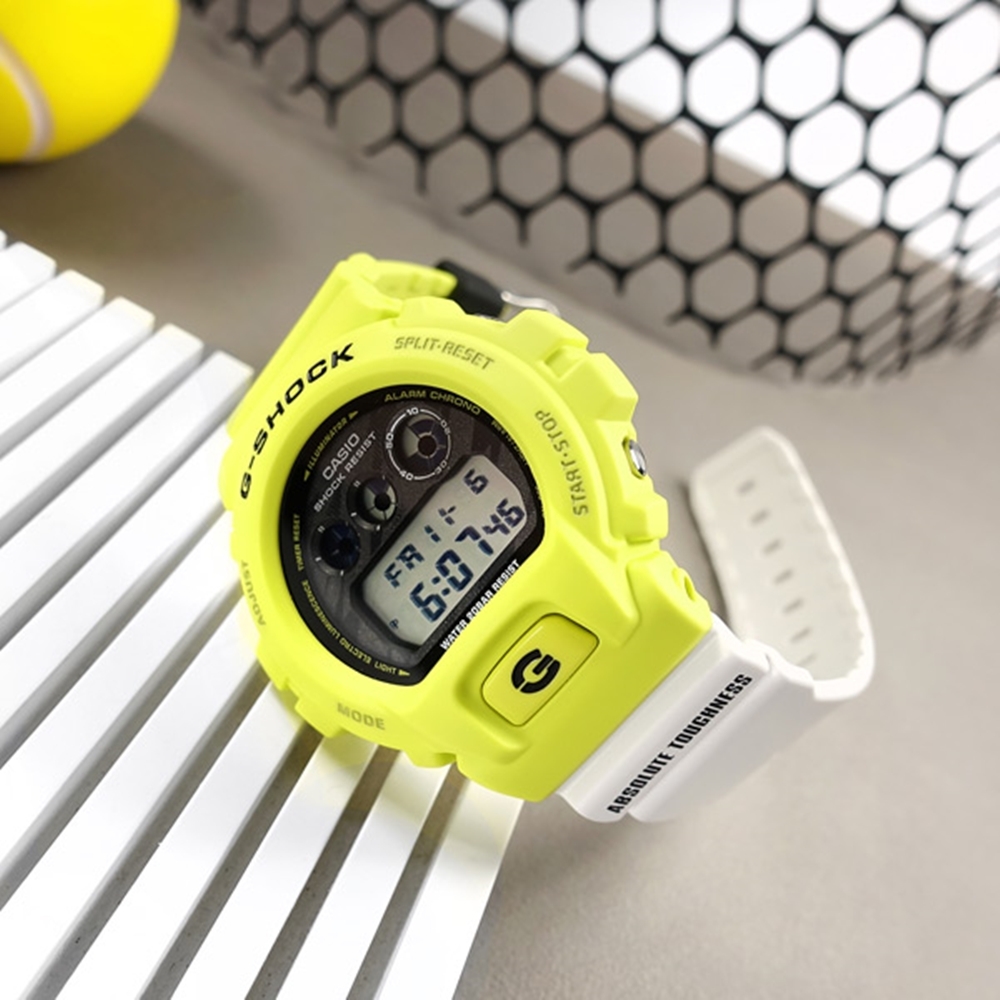 CASIO 卡西歐G-SHOCK 防震手錶DW-6900TGA-9-螢光黃/ 53.2mm | G-SHOCK