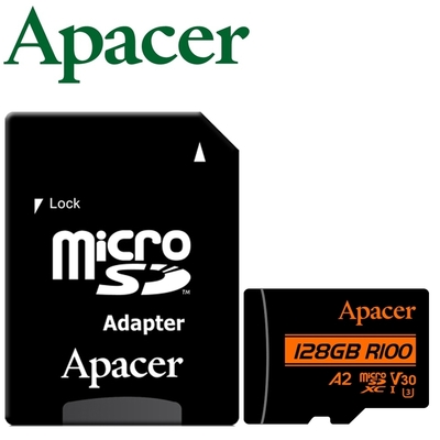 Apacer 宇瞻 128G 100MB/s microSDXC A2 U3 V30 記憶卡