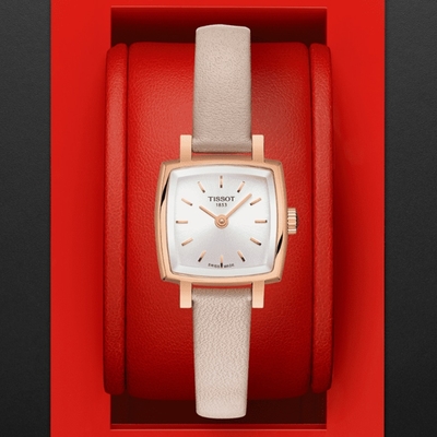 TISSOT天梭 官方授權 LOVELY系列 典雅時尚腕錶-玫瑰金 母親節 禮物 20mm/T0581093603100