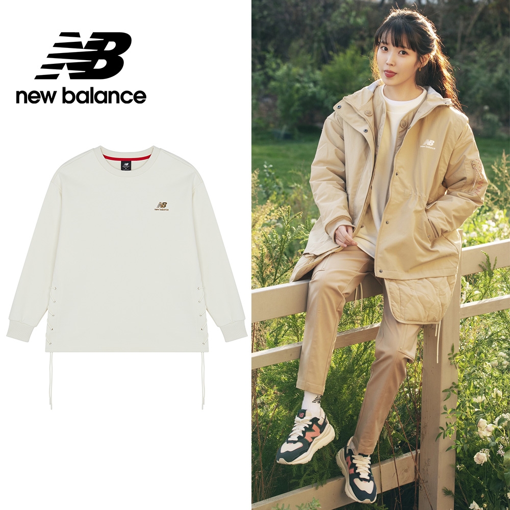 IU著用款[New Balance]NB衛衣_女性_象牙白_AWT21301IV