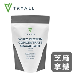 [台灣 Tryall] 濃縮乳清蛋白(500g/袋)-芝麻拿鐵