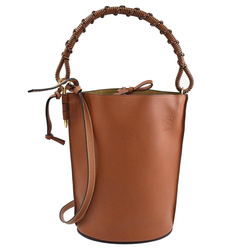 Loewe Gate Handle Bucket Bag in Brown