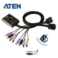 ATEN 2埠 USB DVI KVM多電腦切換器 (CS682)