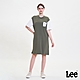 Lee 女款 小口袋短袖圓領長版休閒洋裝 軍綠｜Modern product thumbnail 1
