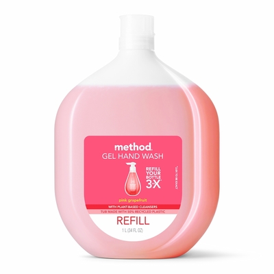 Method 美則 洗手乳補充瓶 – 粉紅葡萄柚 1000ml