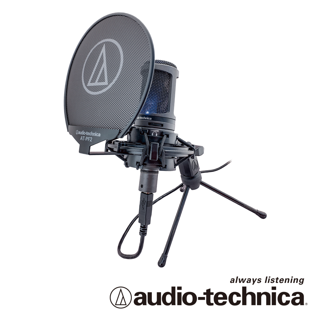 audio-technica 靜電型電容式麥克風 AT2020USB+