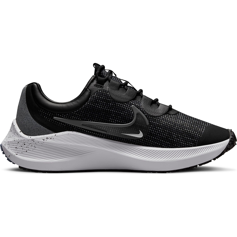 NIKE ZOOM WINFLO 8 SHIELD 女鞋慢跑鞋氣墊避震反光路跑防潑水黑灰