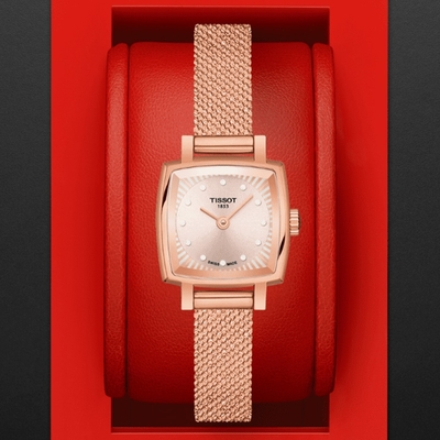 TISSOT天梭 官方授權 LOVELY系列 典雅時尚腕錶-玫瑰金 母親節 禮物 20mm/T0581093345600