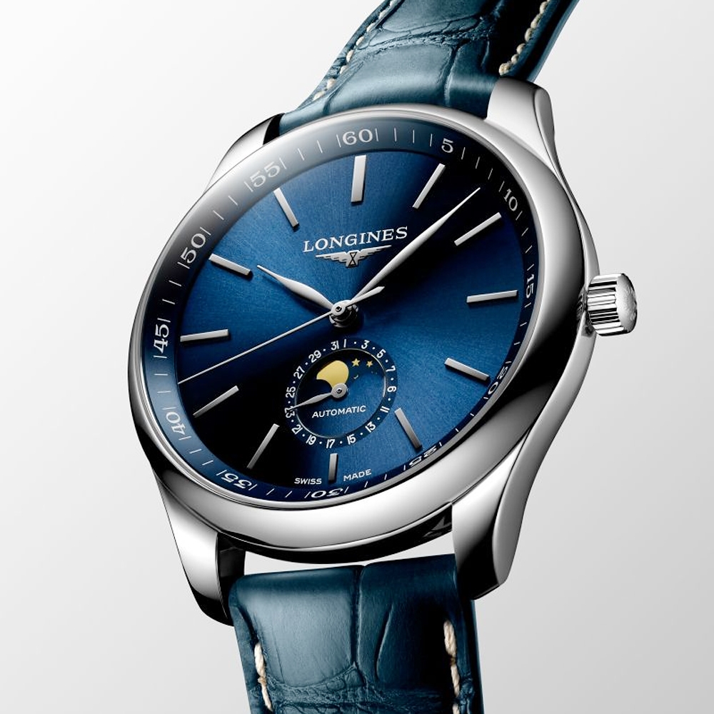 LONGINES 浪琴 官方授權 Master 巨擘系列月相機械錶 年終送禮-42mm L2.919.4.92.0