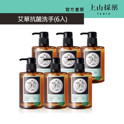 tsaio上山採藥 艾草抗菌洗手液300ml(6入)