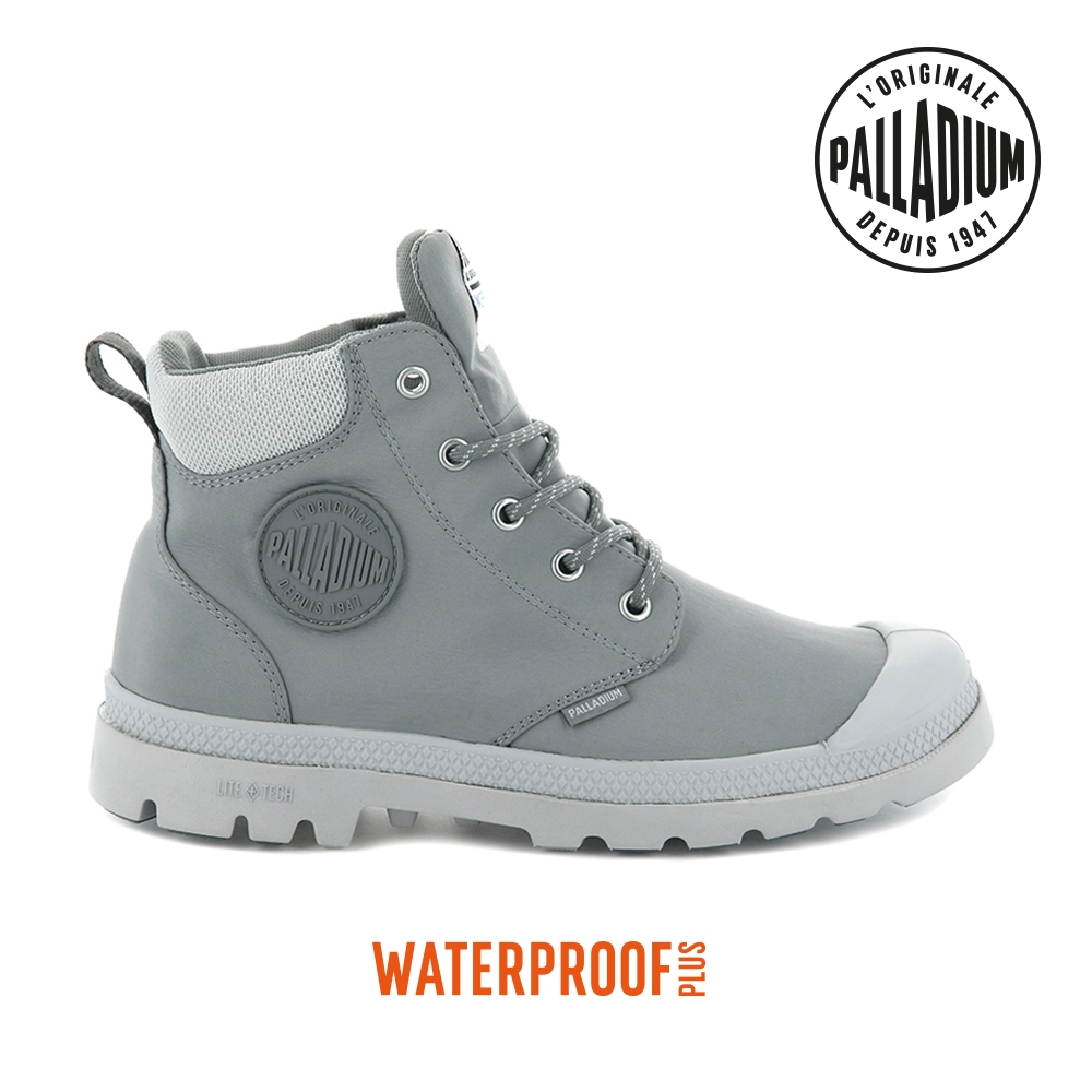 PALLADIUM Pampa Lite+ Cuff WP輕量防水靴-中性-灰