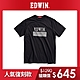 EDWIN 人氣復刻 斜紋經典LOGO短袖T恤-男-黑色 product thumbnail 1