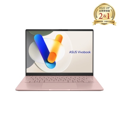 ASUS M5406NA 14吋筆電 (R5-7535HS/16G/512G/Vivobook S 14 OLED/玫瑰金)