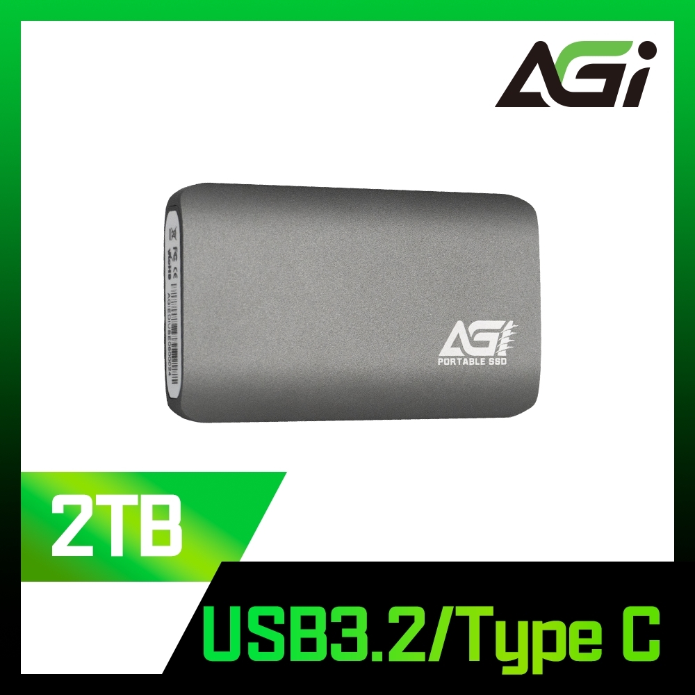 AGI 亞奇雷 2TB 外接SSD 攜帶式固態硬碟 | 2TB以上外接SSD | Yahoo奇摩購物中心
