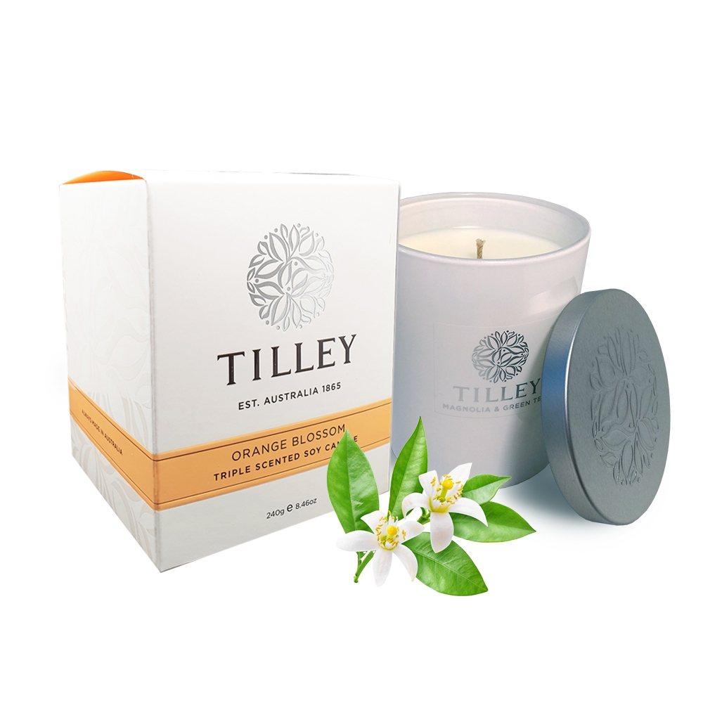Tilley百年特莉 橙花香氛大豆蠟燭250g