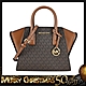 MK MICHAEL KORS AVRIL拼接滿版兩用包-小/棕咖 product thumbnail 1