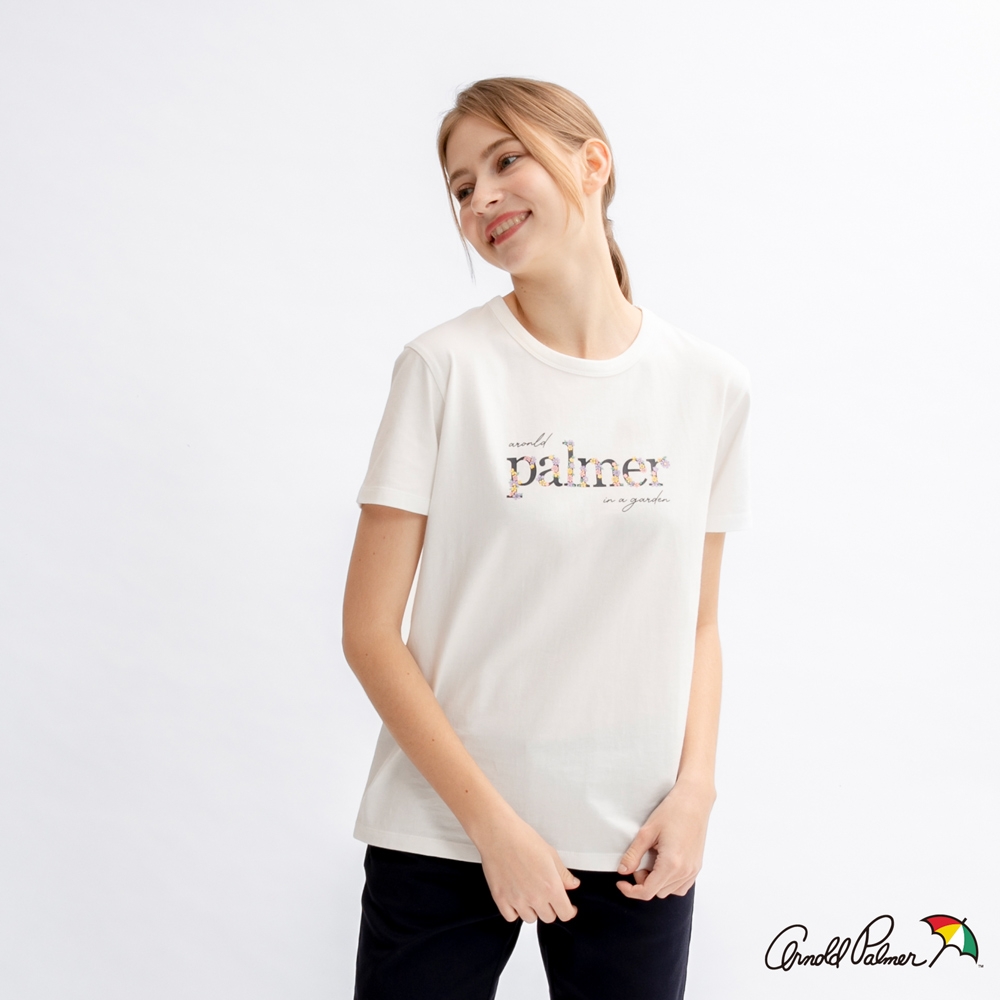 Arnold Palmer -女裝-純棉主題印花基本款T-Shirt-米白色