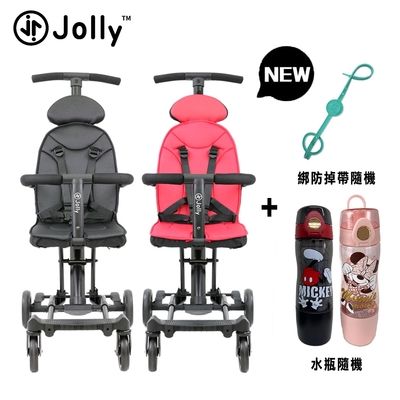英國《Jolly》輕便型摺疊手推車-尊爵2.0+兒童水瓶(隨機)+Easy綁防掉帶(隨機)