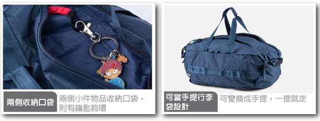 TNF Glam Duffel 三合一抗撕裂旅行雙肩背包45L_黑N | 後背包| Yahoo