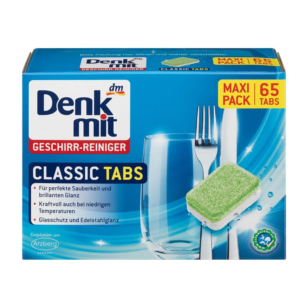德國Denkmit 全效洗碗清潔錠 65顆/盒 (洗碗機專用)