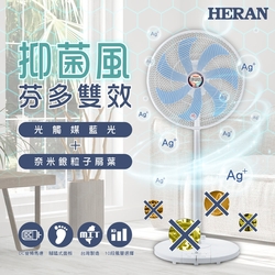 【HERAN 禾聯】14吋10段速奈米銀雙效抑菌DC風扇 HDF-14SH71B