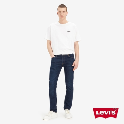 levis 男款 511低腰修身窄管牛仔褲 / 精工深藍染水洗 / 赤耳 / 彈性布料