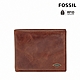 FOSSIL Ryan 真皮RFID證件夾男夾(不可拆)-咖啡色 ML3729201 product thumbnail 1