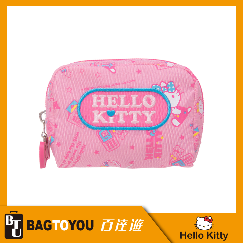 【HELLO KITTY】 休閒潮流零錢包-粉紅KT88B05PK