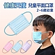 健康天使 MIT醫用滿版嬰幼平面口罩 2~6歲-藍色(50入/盒) product thumbnail 1