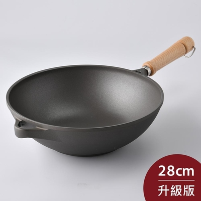 Berndes寶迪 Bonanza 木柄不沾鍋 中式炒鍋 28cm 電磁爐可用