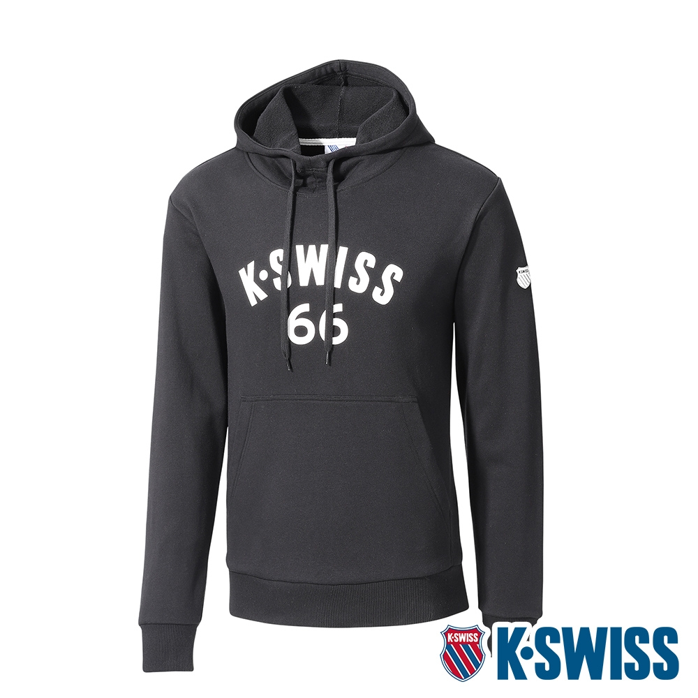 K-SWISS KS 66 Hoodie連帽上衣-男-黑