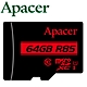 Apacer 宇瞻 64GB 85MB/s microSDXC U1 記憶卡 product thumbnail 1