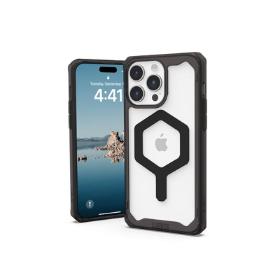 UAG iPhone 15 Pro Max 磁吸式耐衝擊保護殼-全透款(支援MagSafe), Apple適用手機殼套