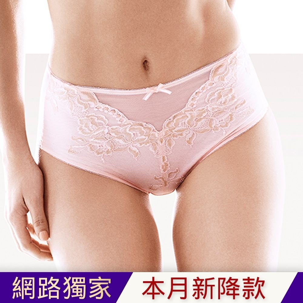 黛安芬-花漾輕塑胸罩系列高腰內褲 M-EEL 嫩粉