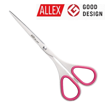 【ALLEX林刃物】Slim極細長刃剪刀(大)140mm-粉(11163P)
