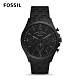 FOSSIL FORRESTER CHRONO 石英計時男錶-酷黑不銹鋼錶帶 46MM FS5697 product thumbnail 1