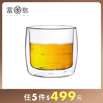 FUSHIMA富島 英倫系列雙層耐熱玻璃杯330ML
