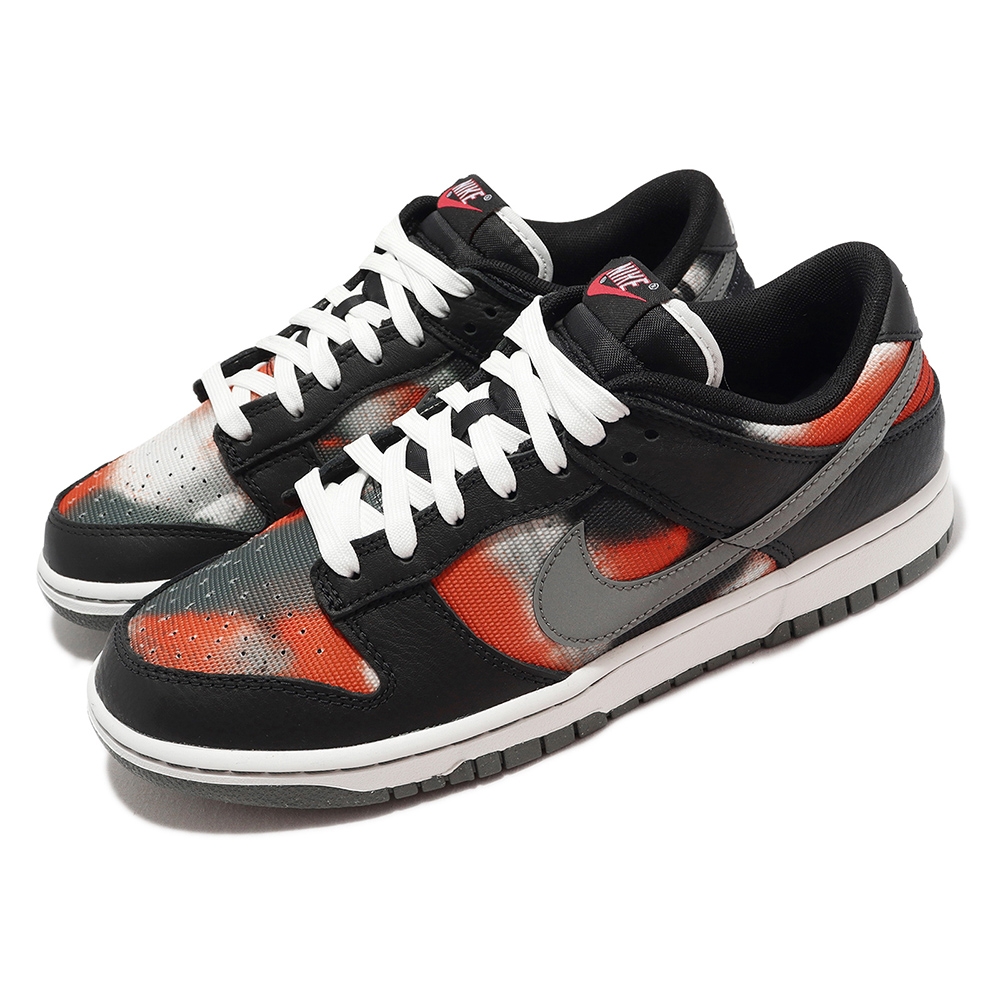 Nike Dunk Low Retro PRM 滑板休閒男鞋Graffiti 噴漆塗鴉炫彩黑紅