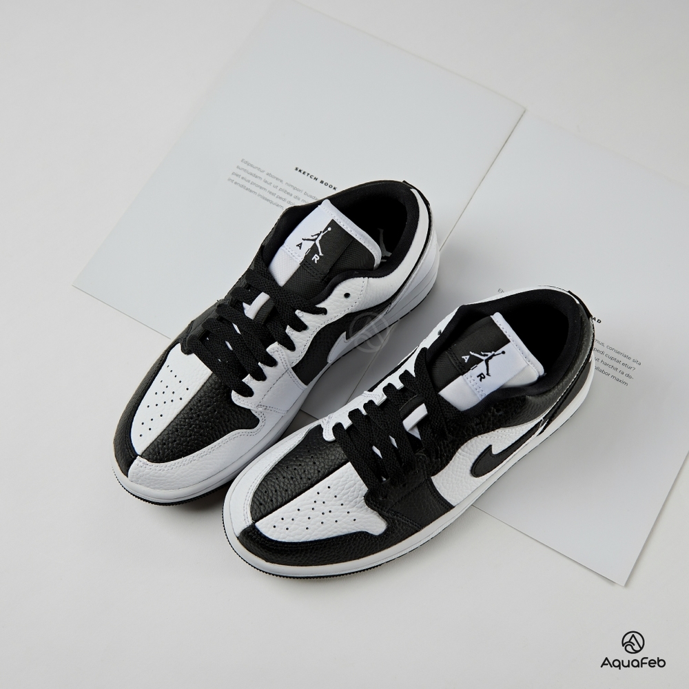 Nike Air Jordan 1 Low 女鞋 黑白色 休閒鞋 DR0502-101