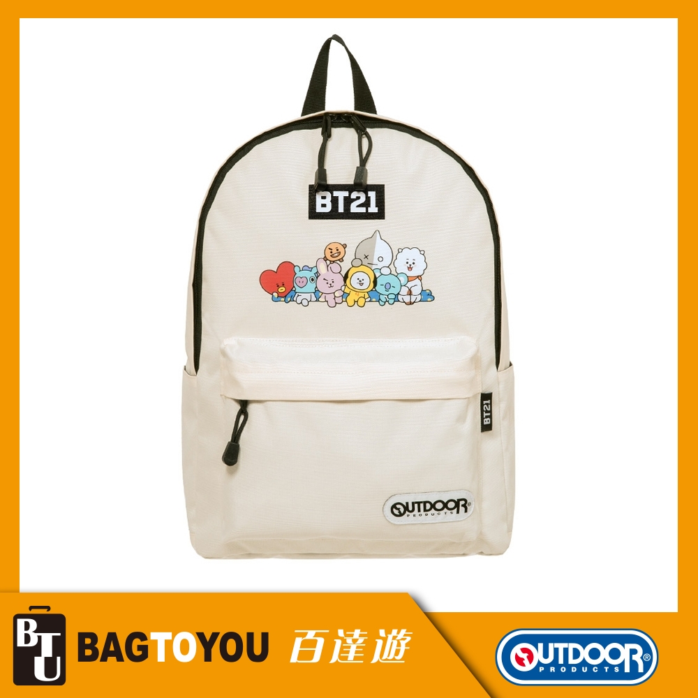 【OUTDOOR】BT21-全員集合後背包-米 ODBT19A02BG