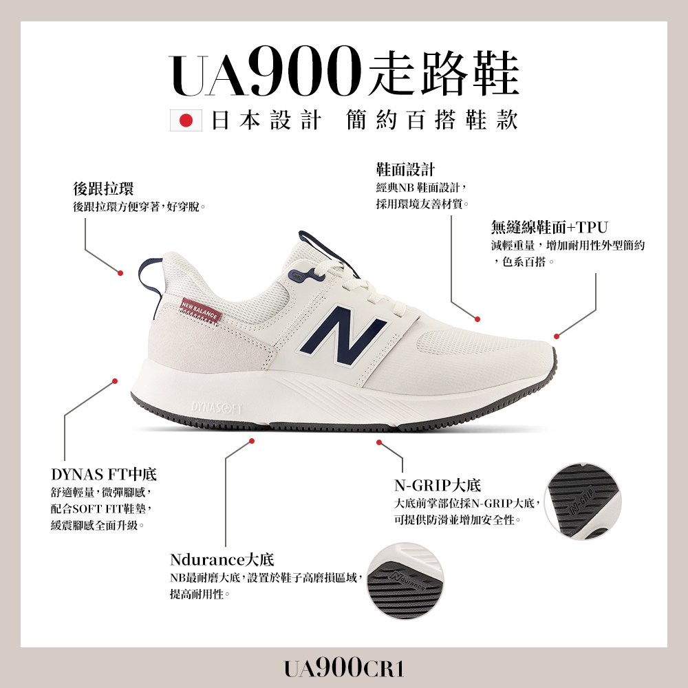 New Balance]健走鞋_中性_米白色_UA900CR1-2E楦| 慢跑鞋| Yahoo奇摩