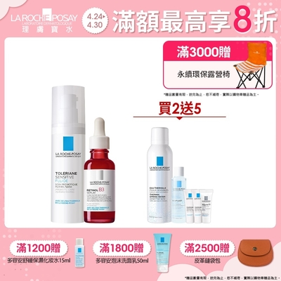 理膚寶水 A醇緊緻抗痕精華+多容安舒緩濕潤乳液 40ml 買2送6 修復抗痕組