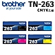 【一黑三彩】brother TN-263 原廠標準容量四色碳粉匣 product thumbnail 1
