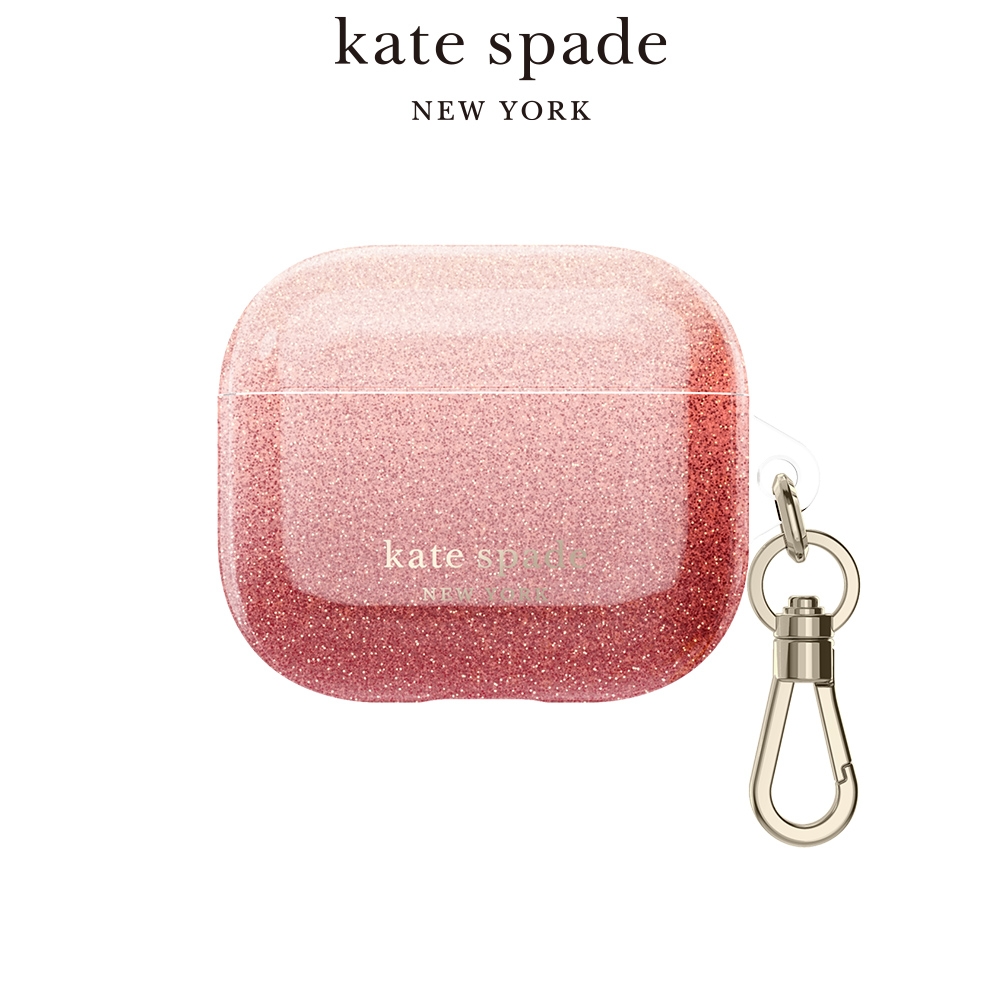 【kate Spade】AirPods 3 保護殼/套-漸層紅