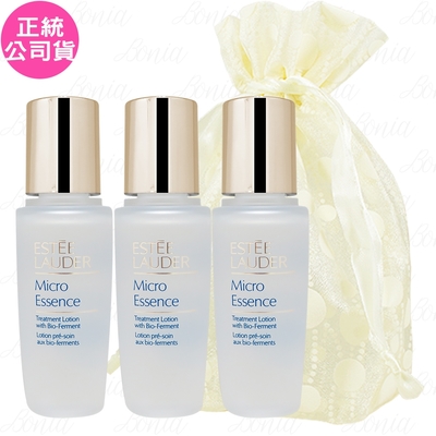 【即期品】ESTEE LAUDER 雅詩蘭黛 微分子肌底原生露(15ml)新款*3旅行袋組(公司貨)