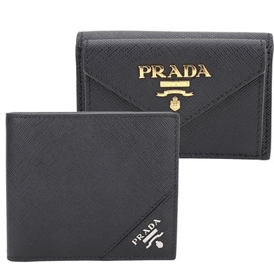 PRADA Saffiano [專櫃最高$23500] 牛皮短夾-3款可選